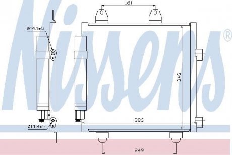 Радиатор кондиционера NISSENS 94891