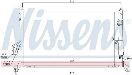 Радиатор кондиционера NISSENS 94930