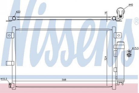 Радиатор кондиционера NISSENS 94949