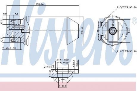 Осушитель кондиционера NISSENS 95048