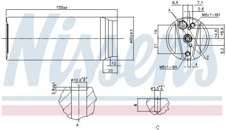 Осушувач кондиціонера NISSENS 95063