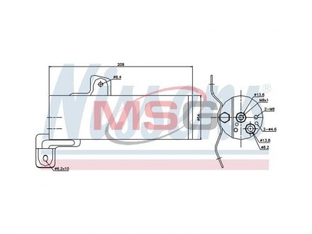 Осушитель кондиционера NISSENS 95497