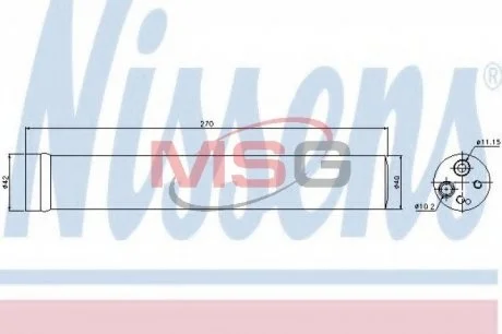 Осушитель, кондиционер NISSENS 95504