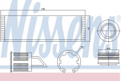 Осушитель, кондиционер NISSENS 95515