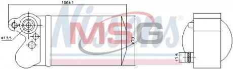 Фото осушувач кондиціонера NISSENS 95517 Осушувач кондиціонера NISSENS 95517