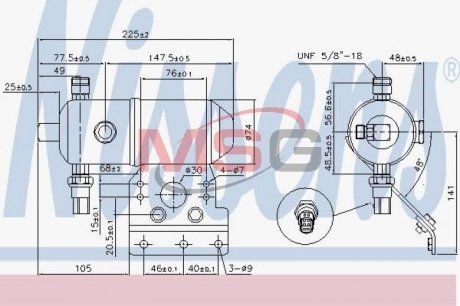 Осушувач NISSENS 95521 (фото 1)