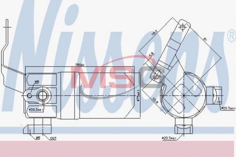 Осушитель кондиционера NISSENS 95552