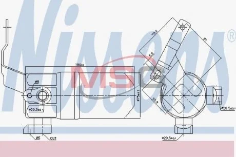 Осушитель кондиционера NISSENS 95552