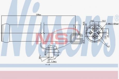 Осушитель, кондиционер NISSENS 95587