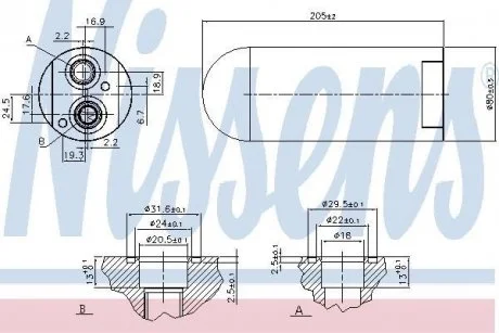Осушувач кондиціонера NISSENS 95592