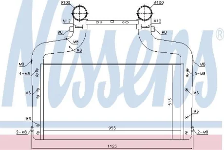 Інтеркулер EURO 6 DAF CF MX-11210-MX-11330 05.13- NISSENS 96083