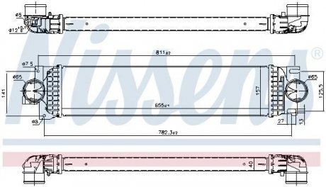 Інтеркулер FORD MONDEO/S-MAX/GALAXY 2,0ECOBOOST 15- NISSENS 961236