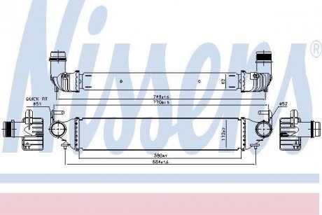 Інтеркулер NISSENS 96166 (фото 1)