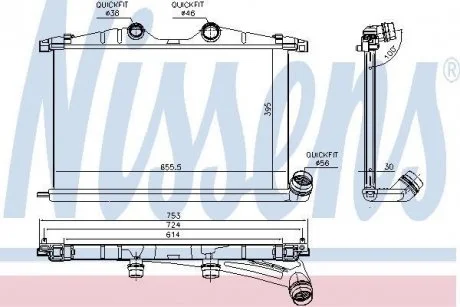 Вентилятор (комплект) NISSENS 96496