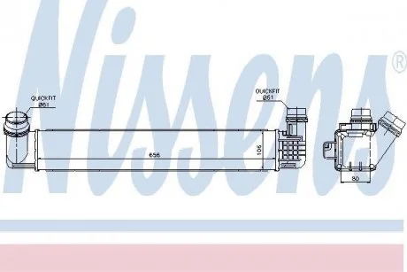 Інтеркулер RENAULT FLUENCE, GRAND SCENIC III, MEGANE, MEGANE III, SCENIC III 1.6D/1.9D/2.0 11.08- NISSENS 96546