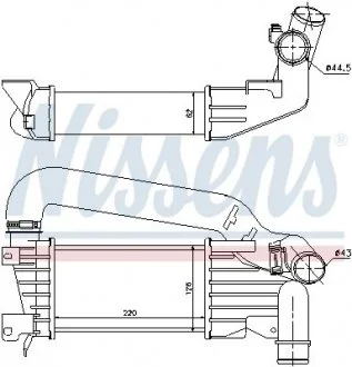 Інтеркулер CHEVROLET CAPTIVA, OPEL ASTRA H, ASTRA H GTC, ASTRA H/KOMBI 1.7D/2.2D 03.04- NISSENS 96592