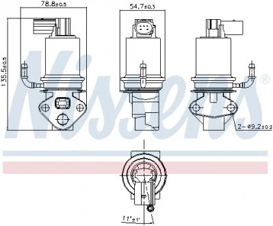 Клапан обратный OPEL NISSENS 98201