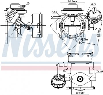 Клапан рециркуляціі ВГ (EGR) First Fit NISSENS 98297