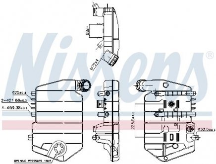 Розширювальний бак охолодження NISSENS 996024