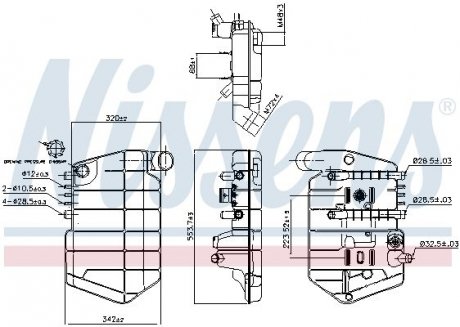 Розширювальний бак охолодження NISSENS 996032