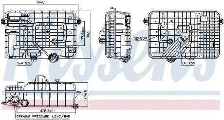 Бачок розширювання NISSENS 996054