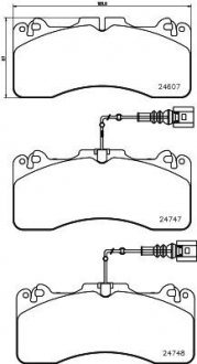 Колодки гальмові дискові передні Lexus GS (15-), LS (12-) NISSHINBO NP1161