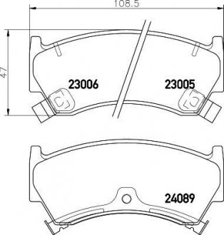 Колодки гальмові дискові передні Nissan Almera 1.4, 1.6 (95-00) NISSHINBO NP2007 (фото 1)