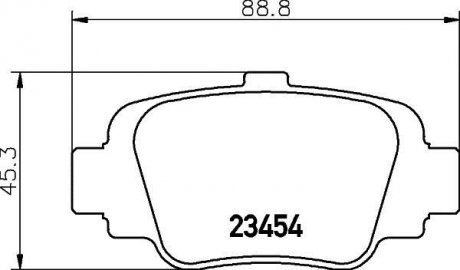 Колодки гальмові дискові задні Nissan Micra 1.0, 1.3 (92-00) NISSHINBO NP2066