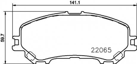 Колодки гальмові дискові передні Renault Kadjar (15-) NISSHINBO NP2074