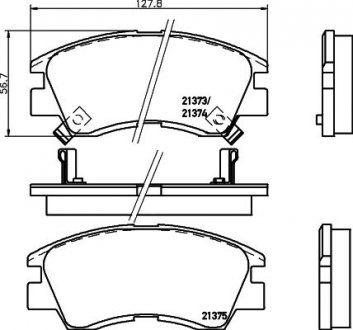 Колодки тормозные дисковые передние Strong Ceramic Mitsubishi L300 NI NISSHINBO NP3000SC