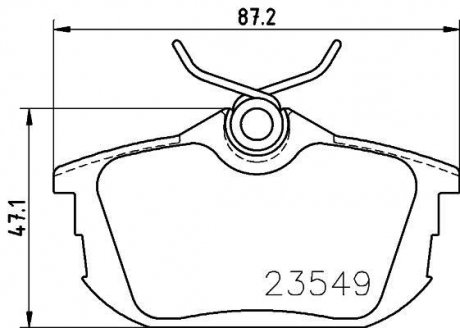 Колодки гальмові дискові задні Mitsubishi Carisma, Colt VI 1.6, 1.8 (00-09) NISSHINBO NP3025 (фото 1)