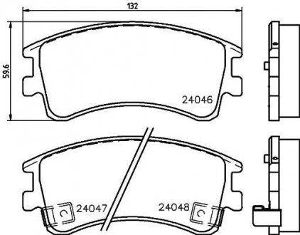 Колодки гальмові дискові передні Mazda 6 2.0 2.3 (02-07) NISSHINBO NP5007