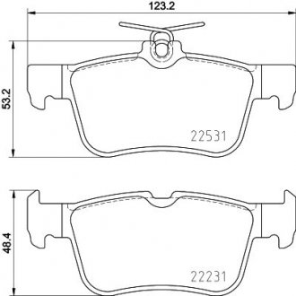 Колодки гальмові дискові задні Ford Kuga (12-)/Mondeo (14-)/Ford Edge (15-) NISSHINBO NP5081