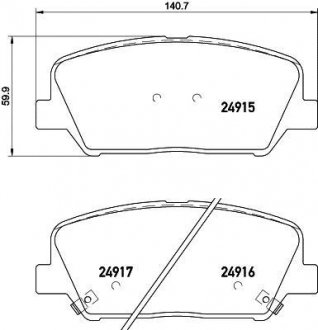 Колодки гальмові дискові передні Kia Ceed, i30 1.4, 1.6 (12-) NISSHINBO NP6047