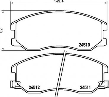 Колодки тормозные дисковые передние Chevrolet Captiva 2.0, 2.2, 2.4 (06-) NISSHINBO NP6075