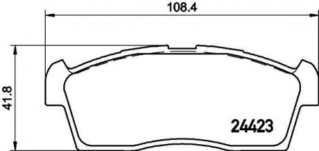 Колодки гальмові дискові передні Suzuki MR Wagon (01-06) NISSHINBO NP9012 (фото 1)