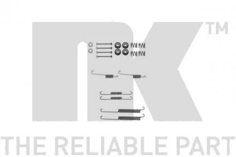 Монтажний набір гальмівних колодок NK 7919754
