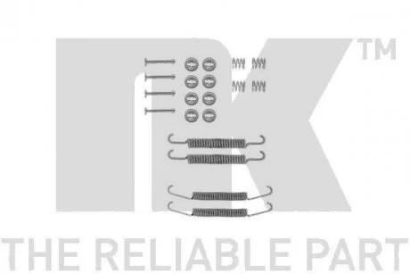 Монтажный набор тормозных колодок NK 7923548