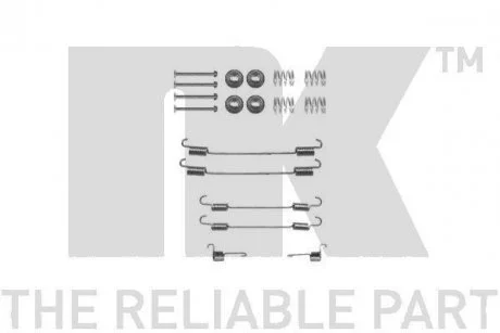 Монтажний набір гальмівних колодок NK 7937750