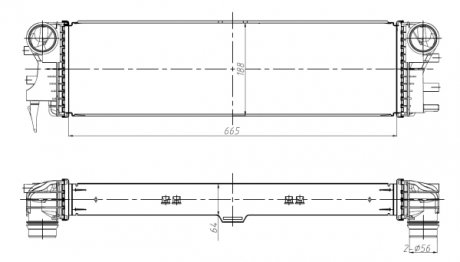 Радиатор интеркулера NRF 309037