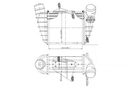 Інтеркулер SEAT CORDOBA, IBIZA III, SKODA FABIA I, FABIA I PRAKTIK, VW POLO 1.9D 01.00-11.09 NRF 309073