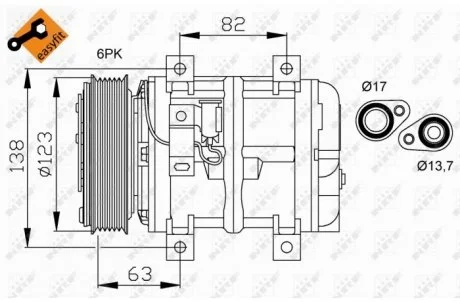 Компрессор кондиционера NRF 32112