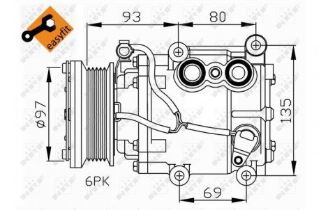 Компресор кондиціонера NRF 32247