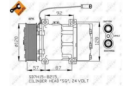 Компресор кондиціонера NRF 32752