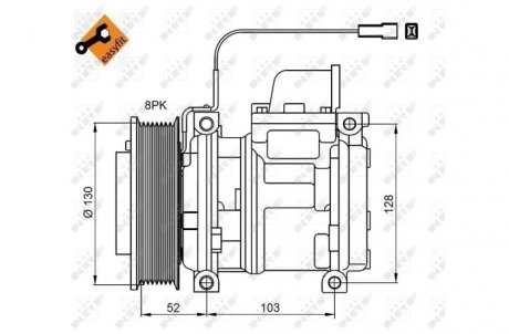 Компрессор кондиционера NRF 32824