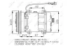 Компресор кондиціонера IVECO EUROCARGO I-III 3.9D/5.9D 09.00-09.15 NRF 32876 (фото 5)