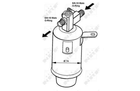 Осушитель кондиционера NRF 33018