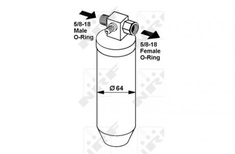 Осушитель кондиционера NRF 33068