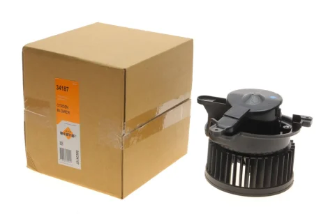 Вентилятор салону CITROEN BERLINGO, BERLINGO/MINIVAN, ZX, ZX/HATCHBACK, PEUGEOT 306, 306/HATCHBACK, 306/KOMBI, PARTNER, PARTNER ORIGIN, PARTNER/MINIVAN 1.1-Electric 03.91-12.15 NRF 34187