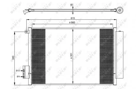 Фото конденсатор, кондиционер NRF 350065 Конденсатор, кондиционер NRF 350065